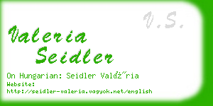 valeria seidler business card